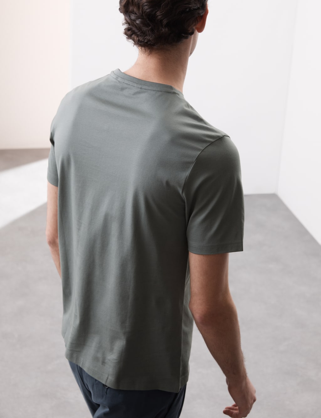 Pure Supima® Cotton Crew Neck T-shirt 3 of 5