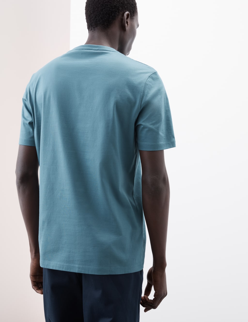 Pure Supima® Cotton Crew Neck T-shirt 4 of 7