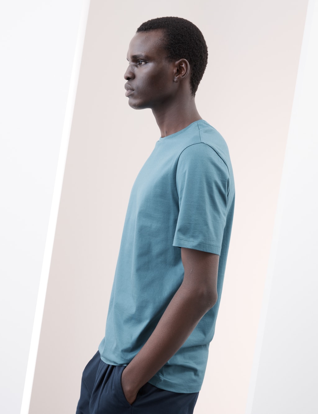 Pure Supima® Cotton Crew Neck T-shirt 6 of 7