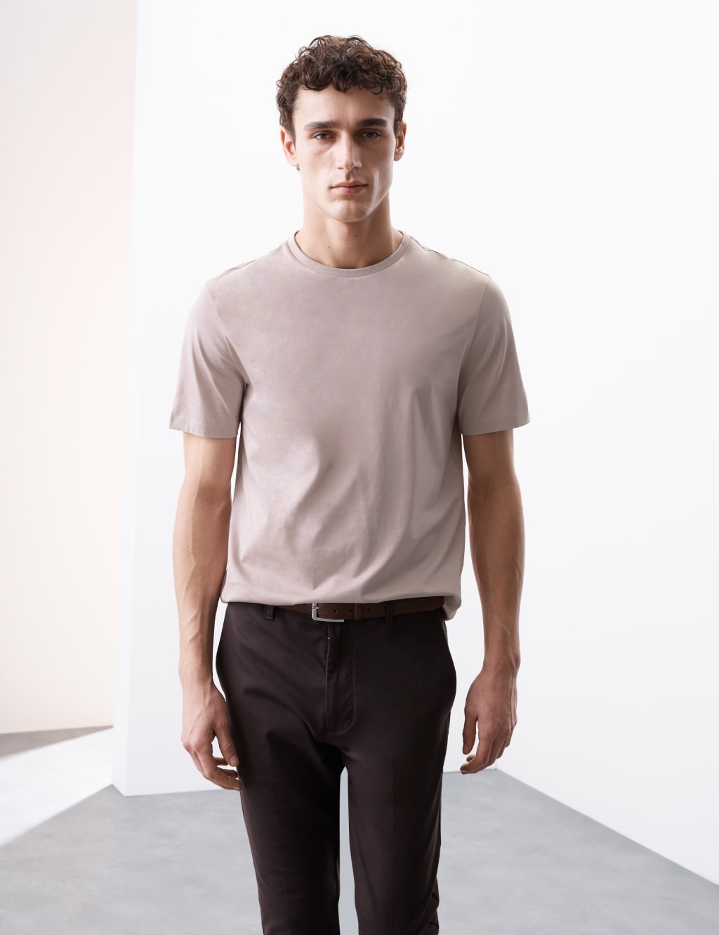 Pure Supima® Cotton Crew Neck T-shirt 4 of 7