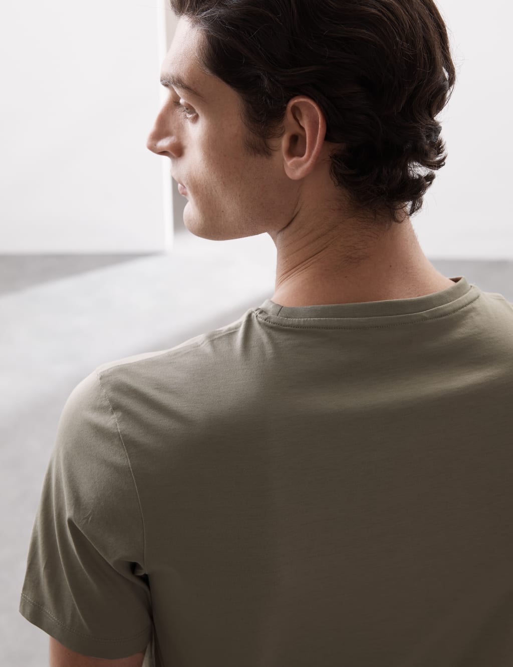 Pure Supima® Cotton Crew Neck T-shirt 3 of 7