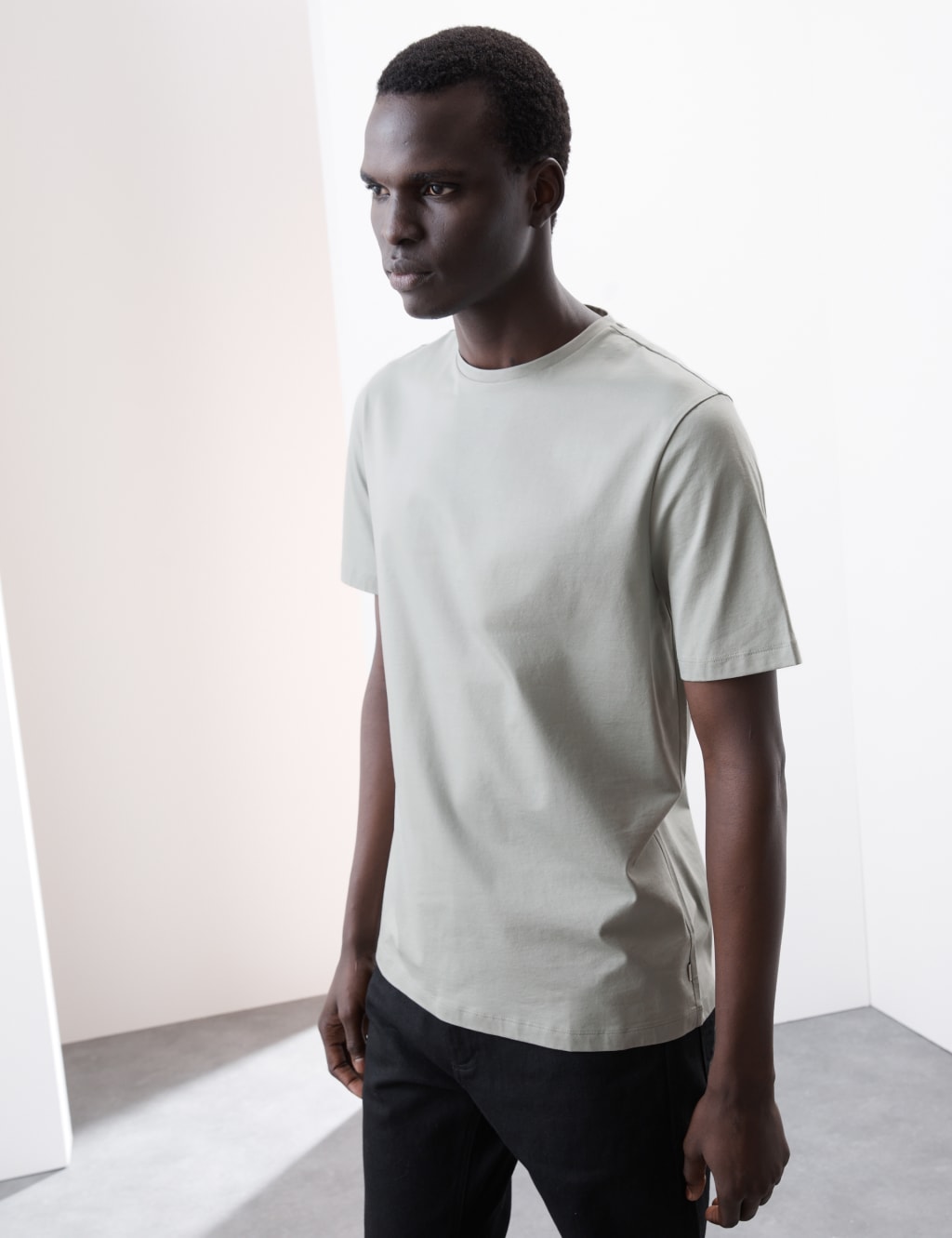 Pure Supima® Cotton Crew Neck T-shirt 1 of 6