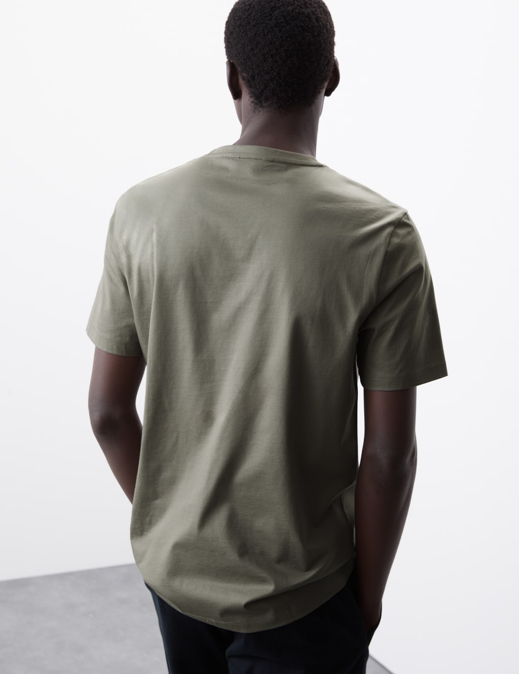 Pure Supima® Cotton Crew Neck T-shirt 6 of 7