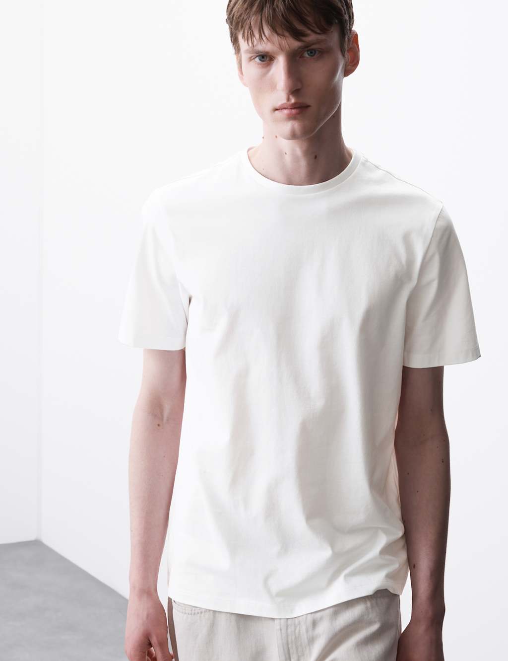 Pure Supima® Cotton Crew Neck T-shirt 7 of 7