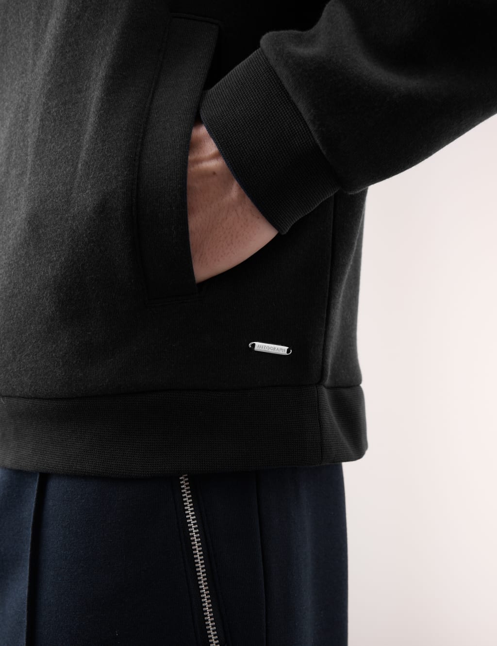 Cotton Blend Half Zip Hoodie 4 of 7