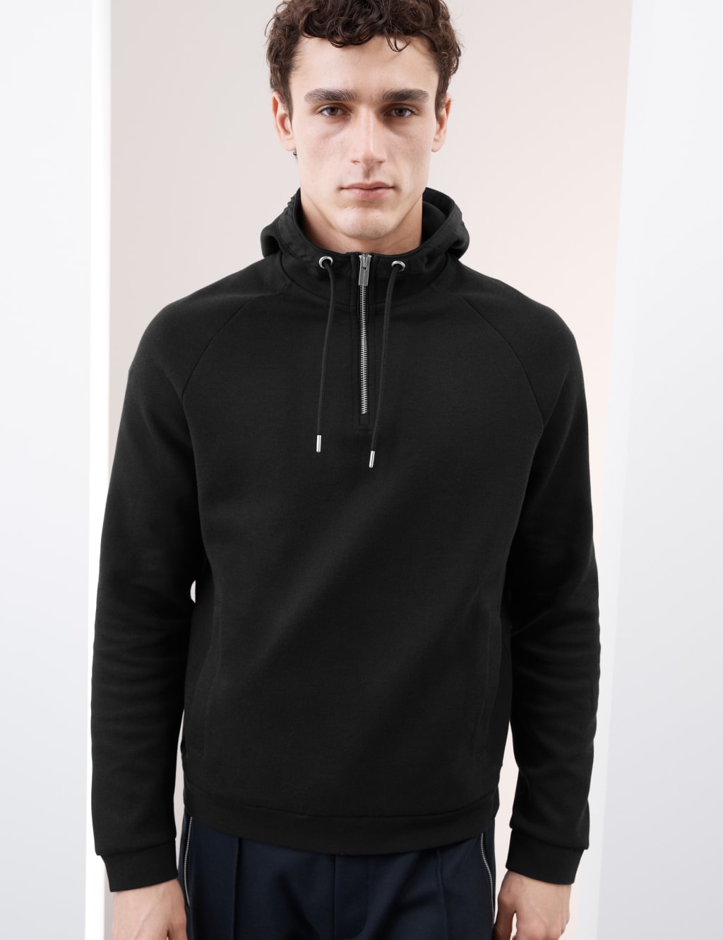 Cotton Blend Half Zip Hoodie 5 of 7