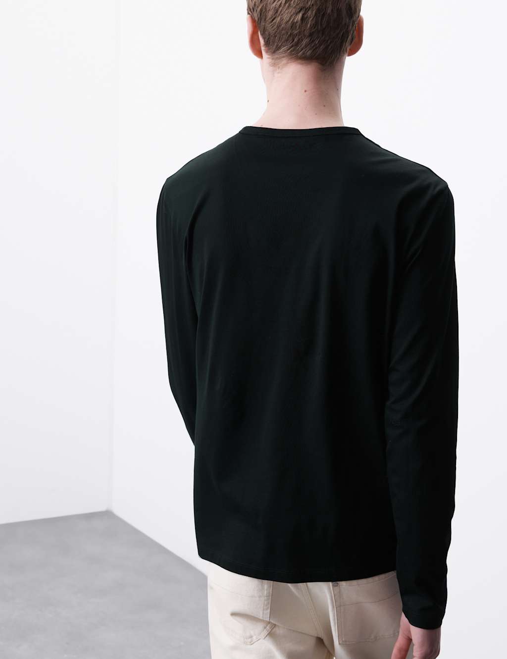 Pure Supima® Cotton Long Sleeve T-Shirt 3 of 7