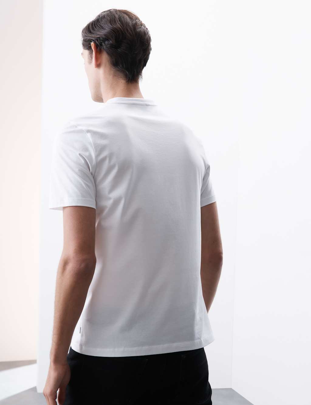 Pure Supima® Cotton V-Neck T-Shirt 5 of 5