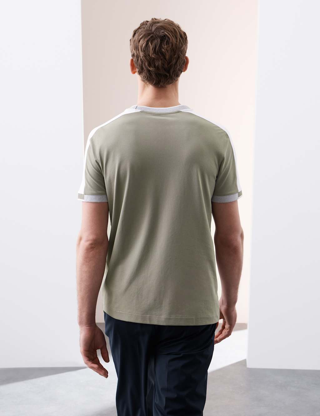 Cotton Blend Micro Pique T-Shirt 5 of 6
