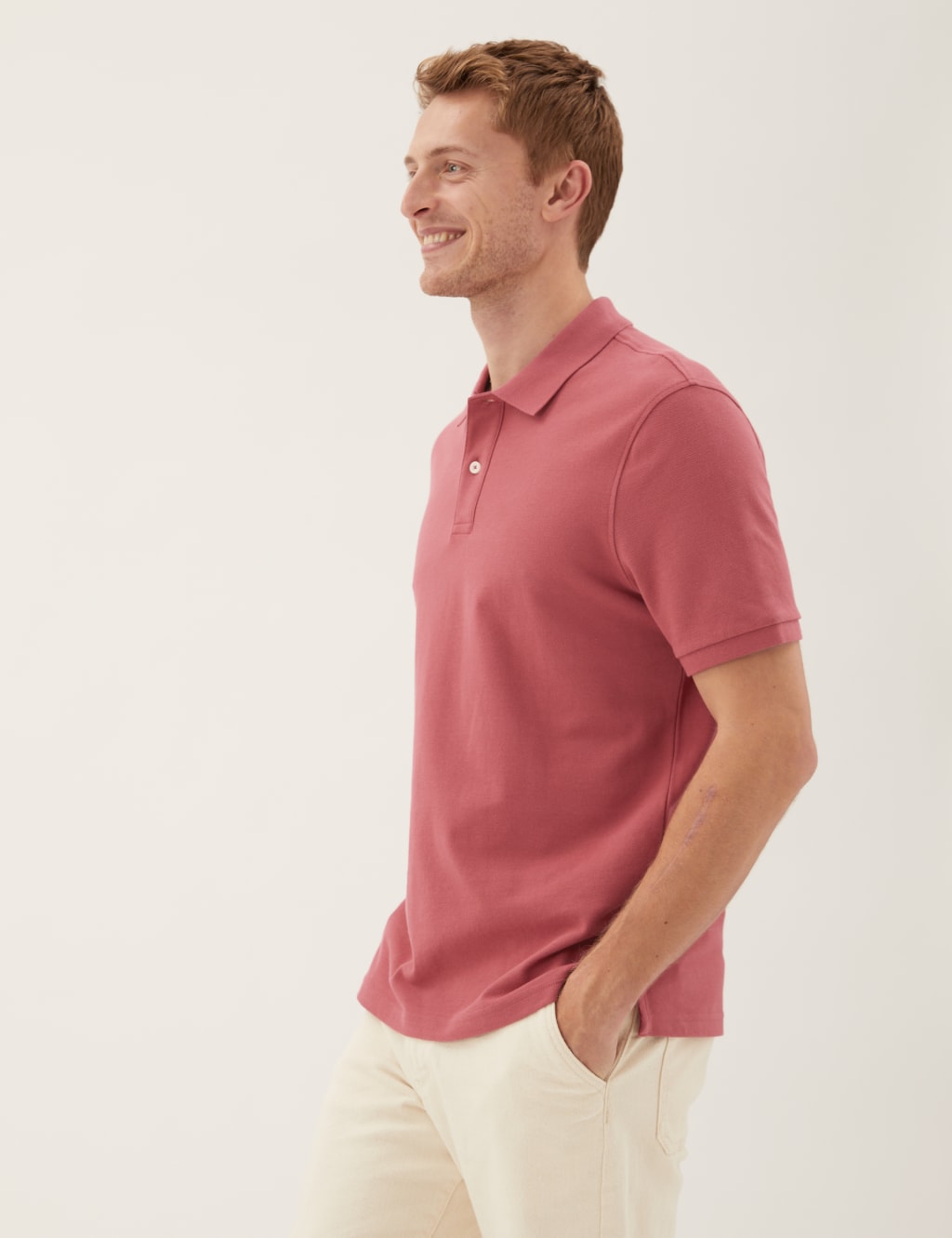 Pure Cotton Pique Regular Fit Polo Shirt 3 of 4