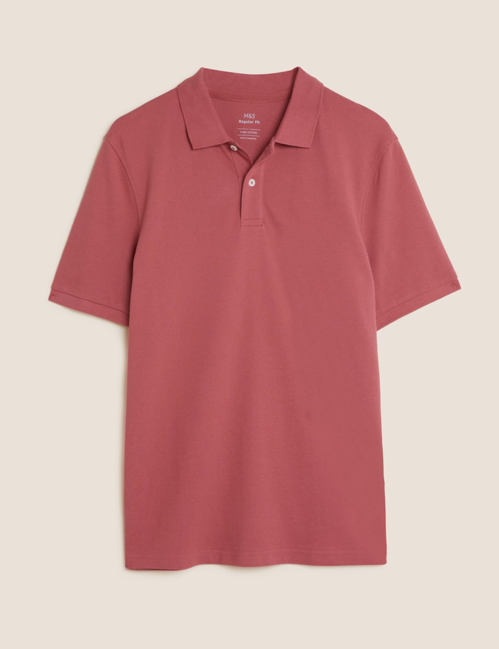 Pure Cotton Pique Regular Fit Polo Shirt 2 of 4