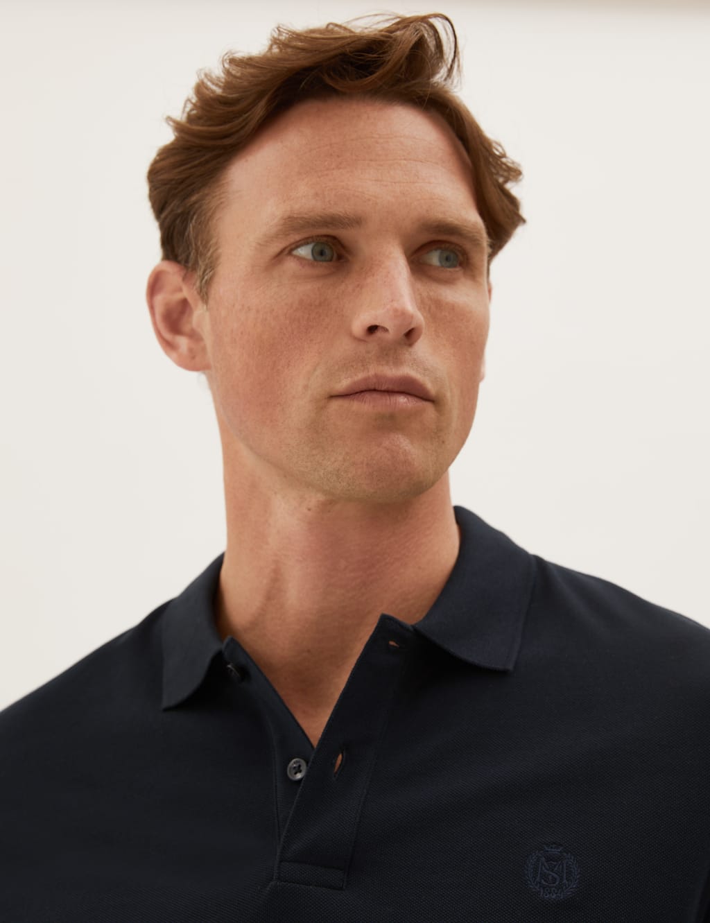 Pure Cotton Embroidered Polo Shirt 3 of 5