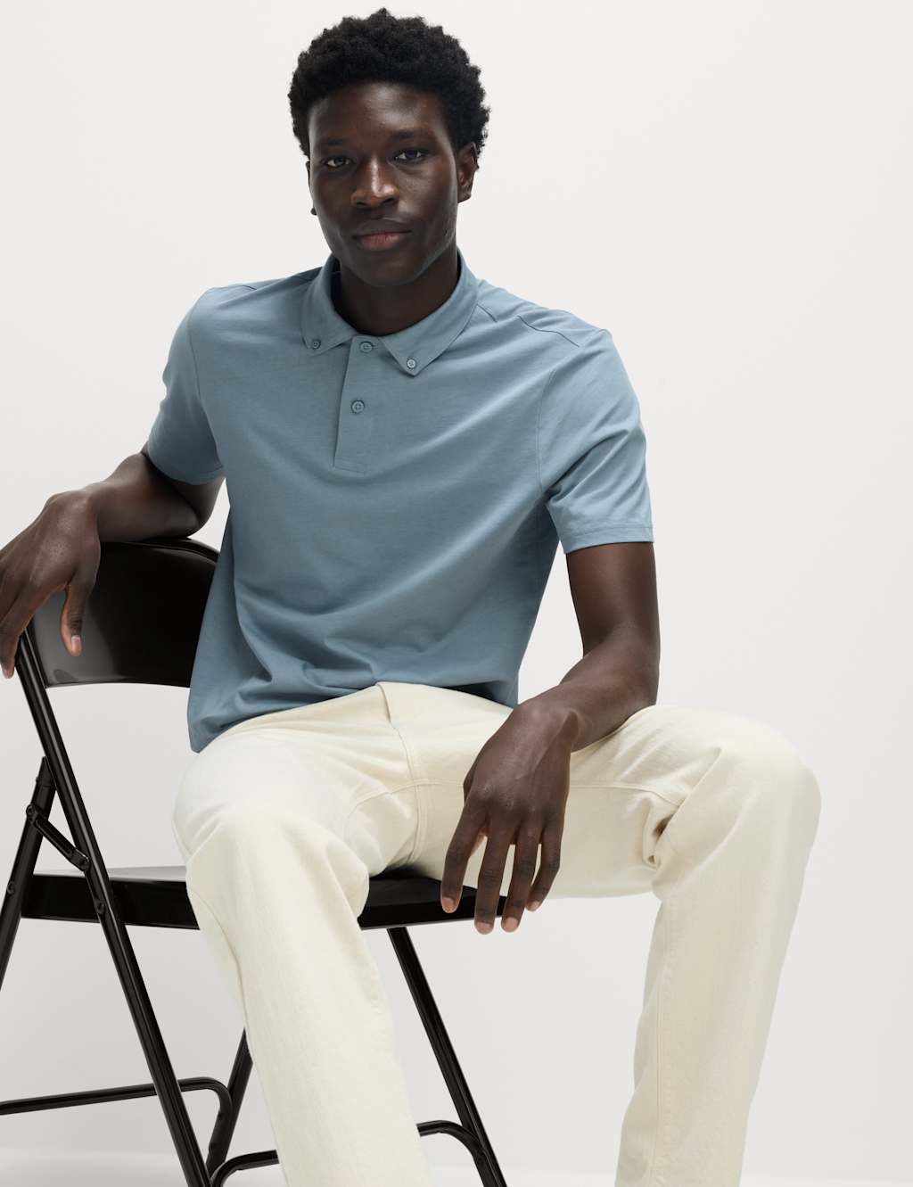 Pure Cotton Jersey Polo Shirt 4 of 5