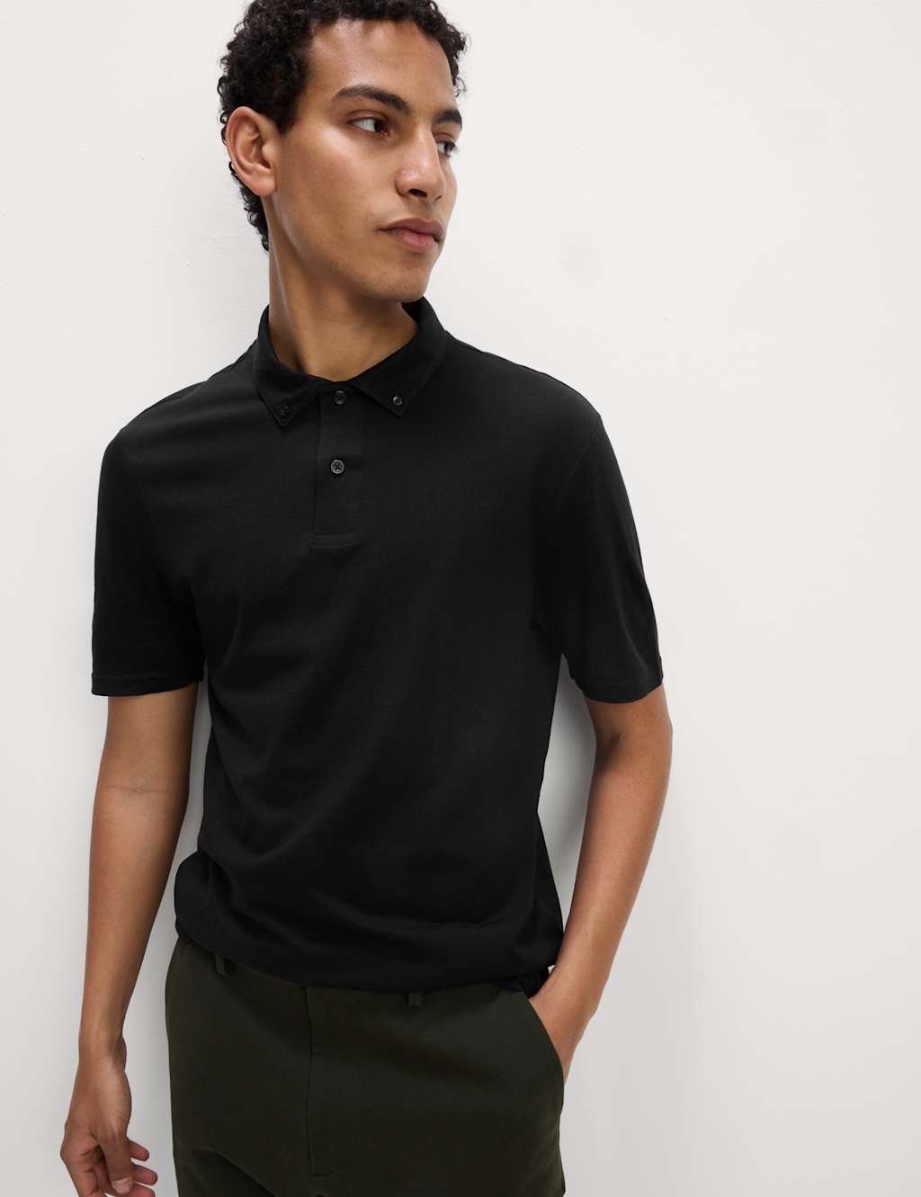 Pure Cotton Jersey Polo Shirt 3 of 5