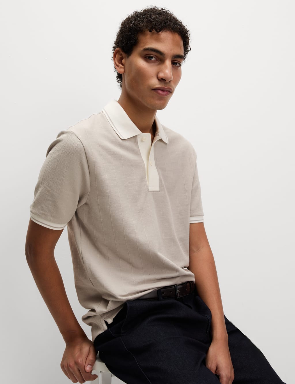 Cotton Rich Textured Polo Shirt 5 of 5