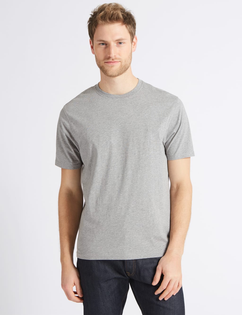 Pure Cotton T Shirt with Cool Comfort M S Collection M S