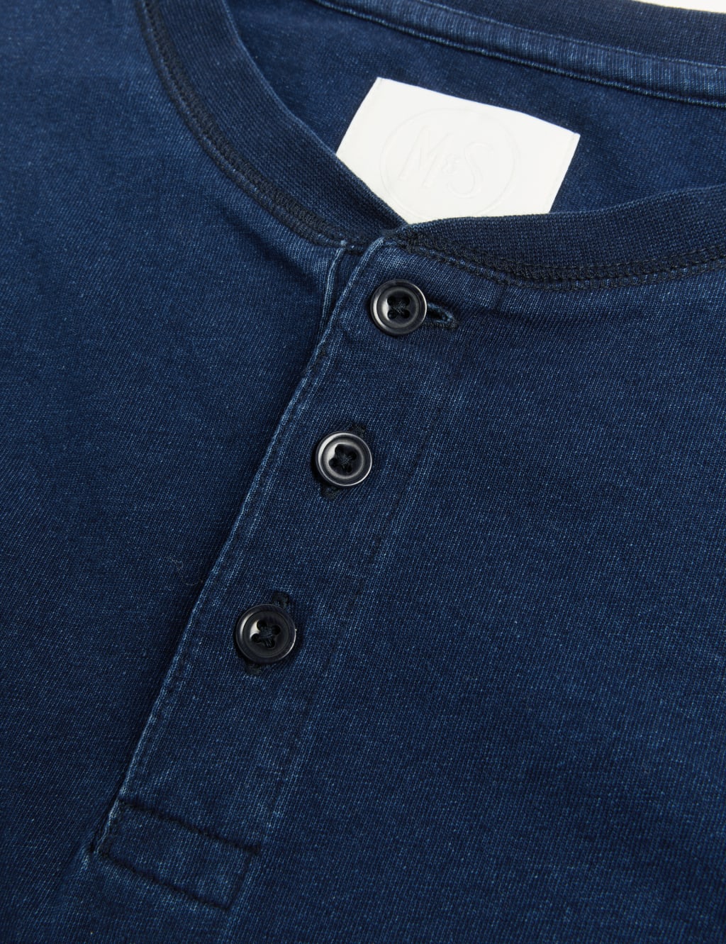 Wetherby Pure Cotton Henley T-Shirt 6 of 8