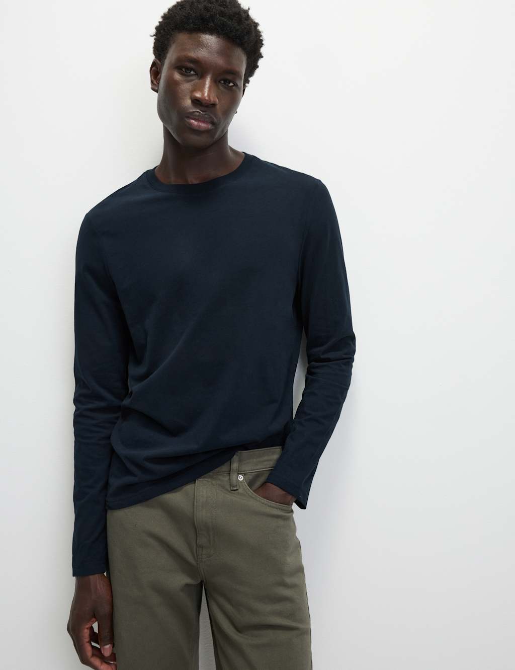 Pure Cotton Long Sleeve T-Shirt 3 of 5