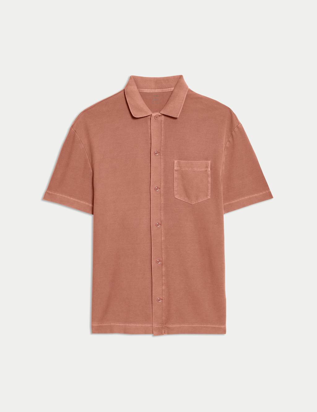 Relaxed Fit Pure Cotton Textured Polo Shirt 2 of 5