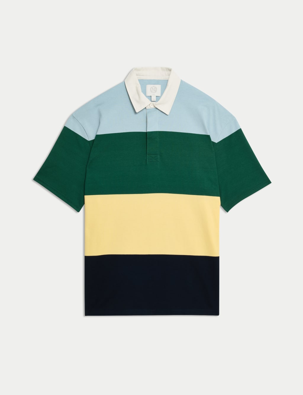 Oversized Pure Cotton Short Sleeve Rugby Shirt 2 of 5
