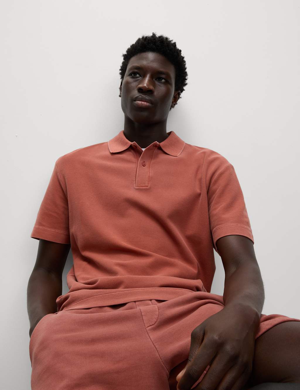Relaxed Fit Pure Cotton Garment Dyed Polo Shirt 3 of 5