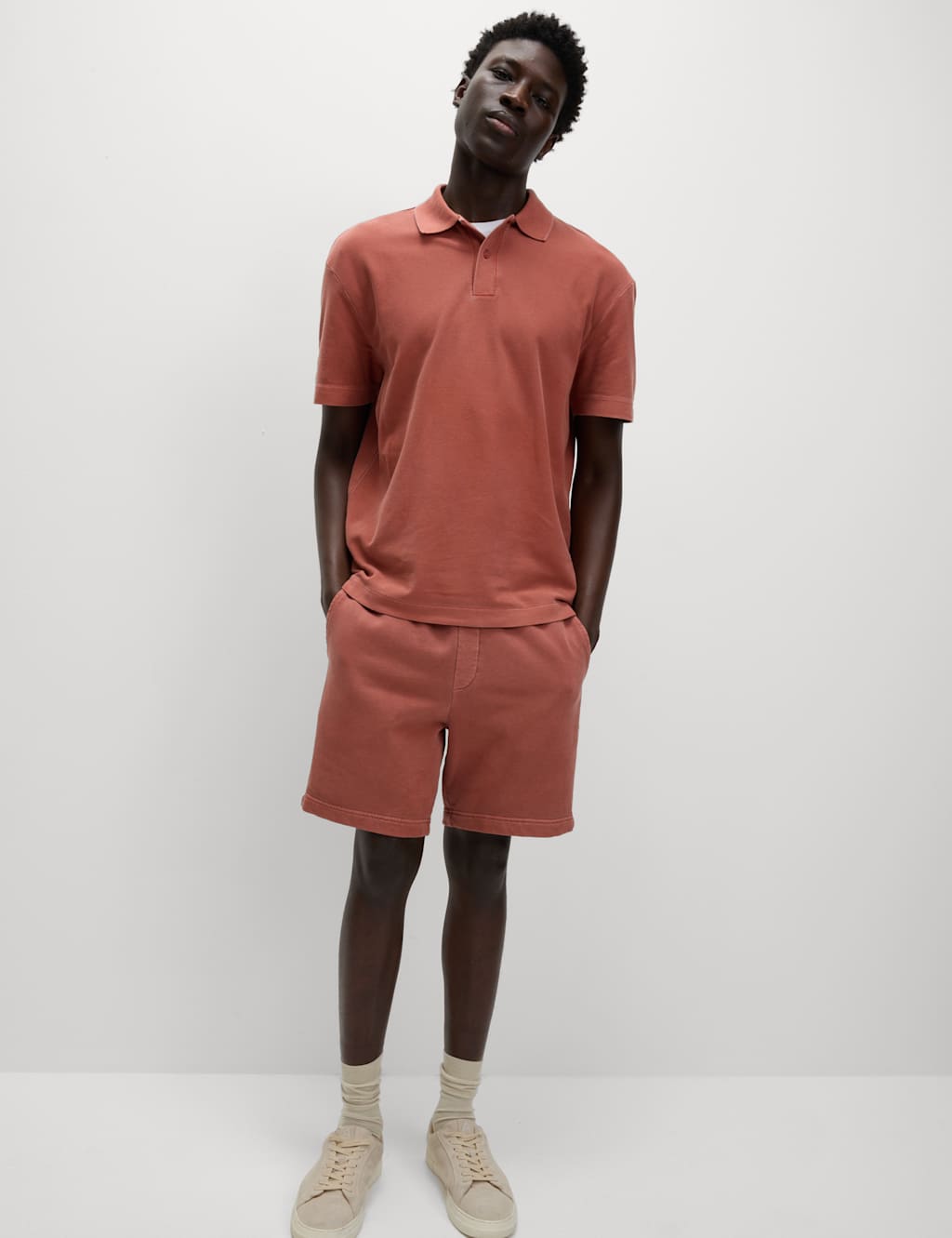 Relaxed Fit Pure Cotton Garment Dyed Polo Shirt 4 of 5