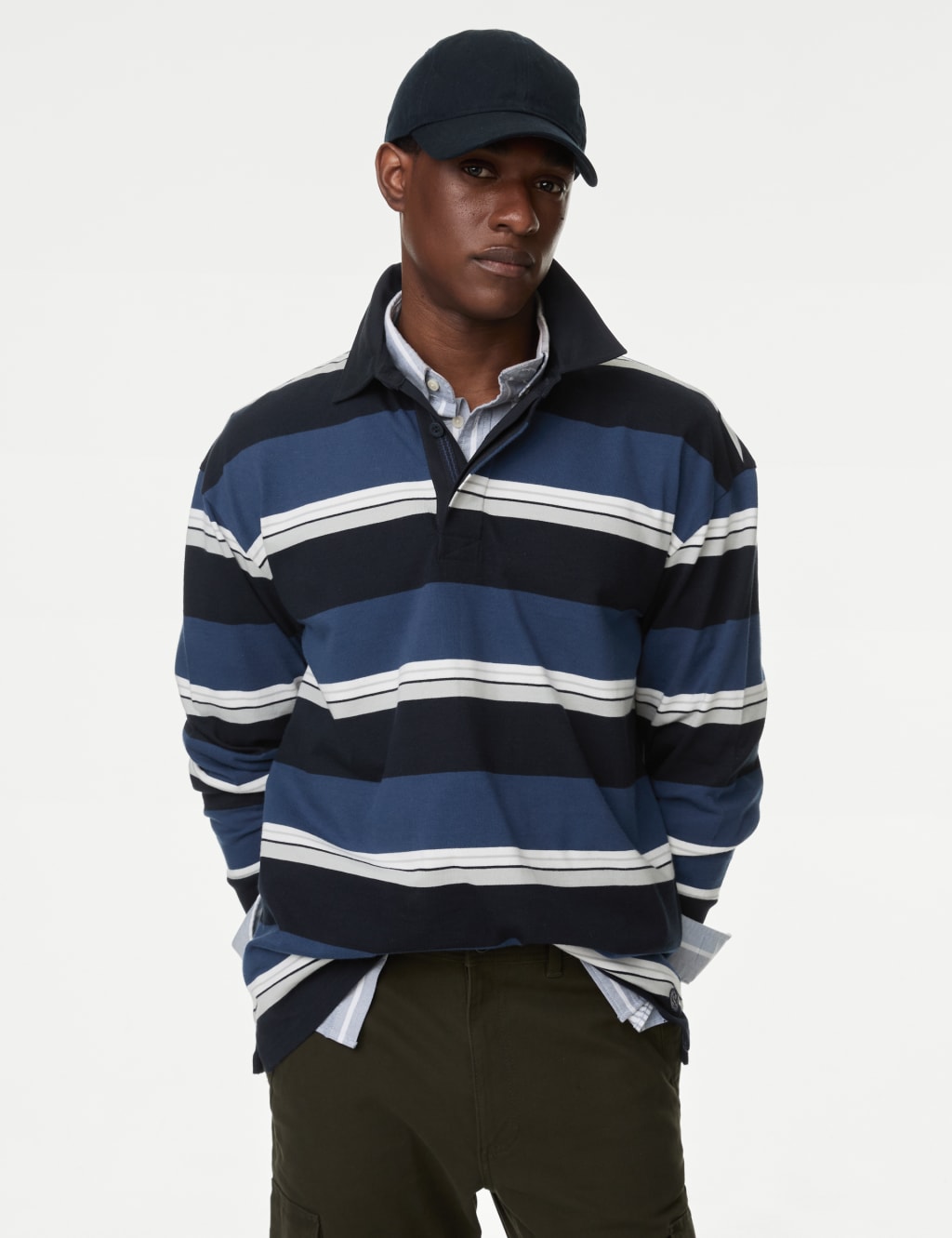 Pure Cotton Striped Rugby Top | M&S Collection | M&S 