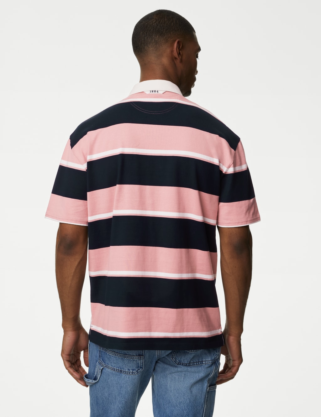 Oversized Pure Cotton Short Sleeve Rugby Shirt 5 of 5