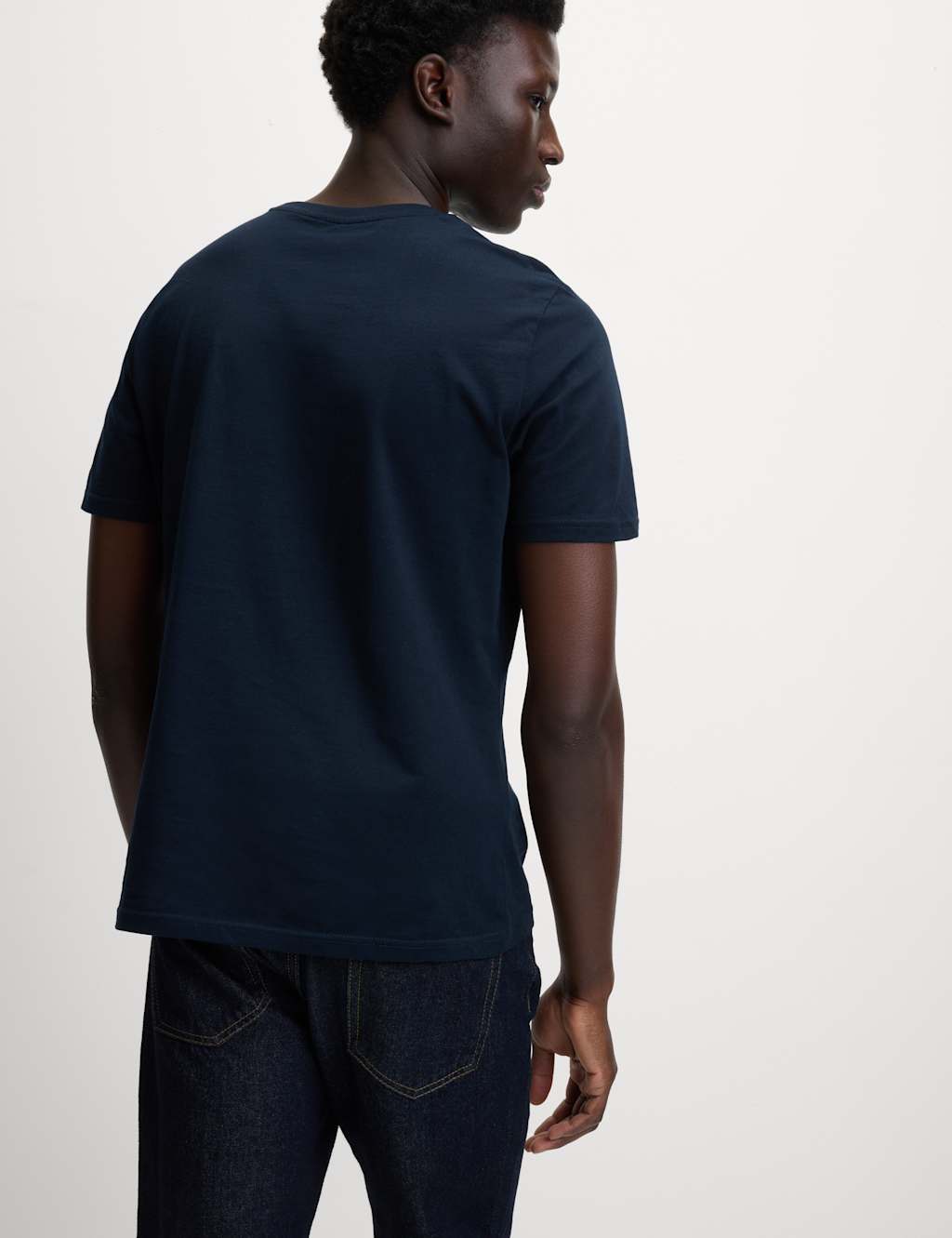 3pk Pure Cotton Crew Neck T Shirts