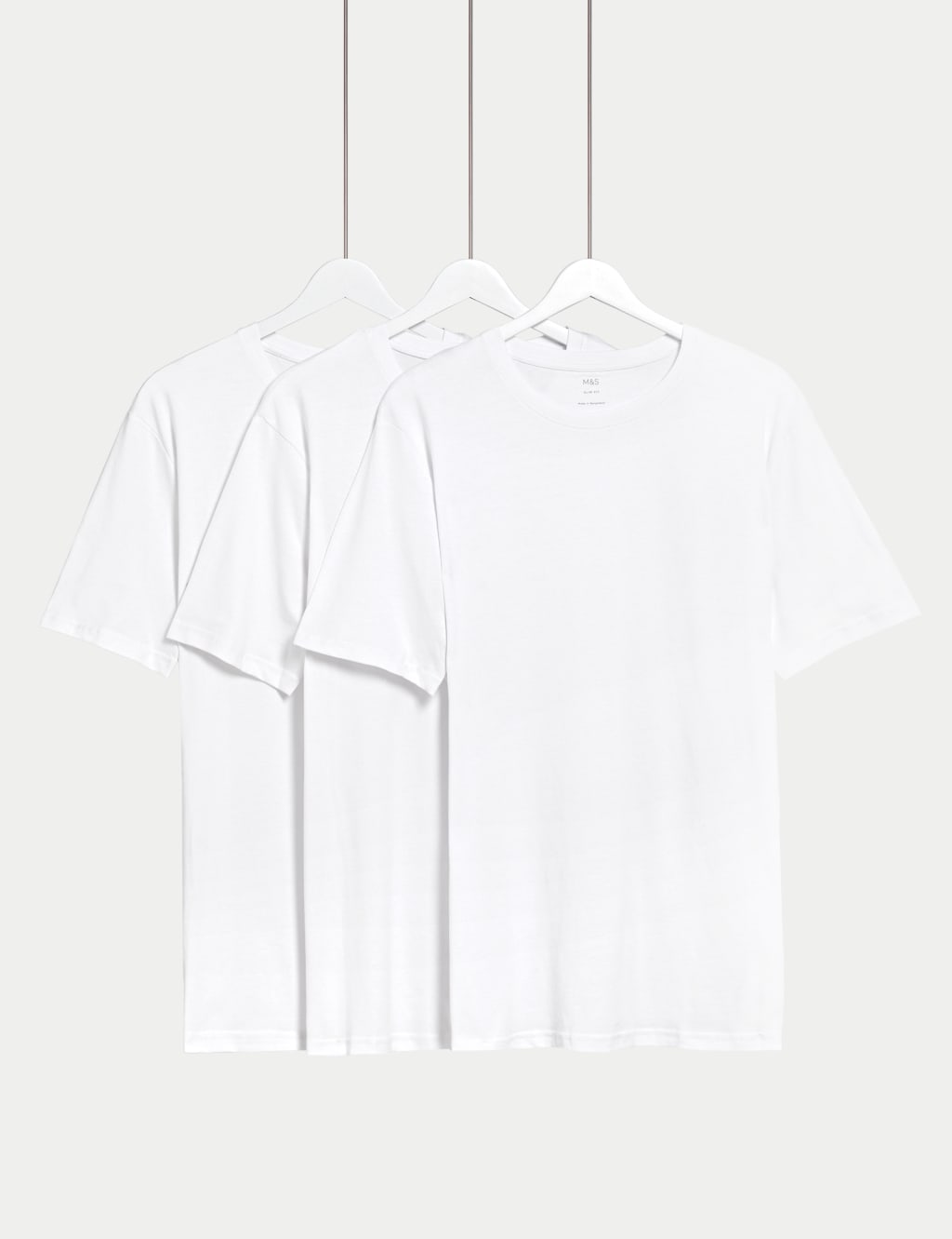 3pk Slim Fit Pure Cotton Crew Neck T-Shirts 1 of 5