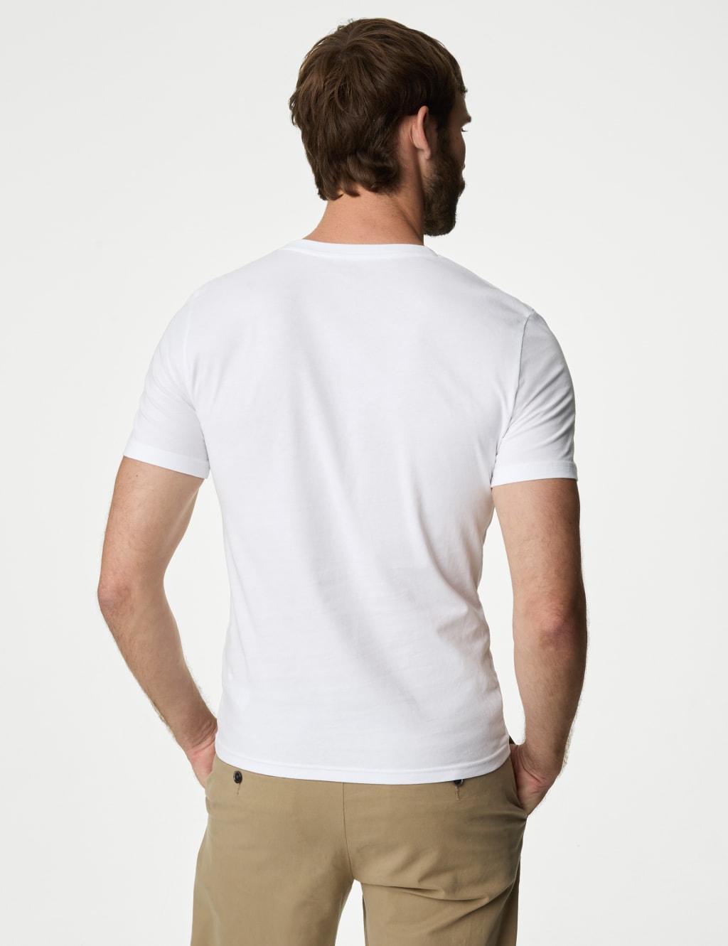 3pk Slim Fit Pure Cotton Crew Neck T-Shirts 5 of 5