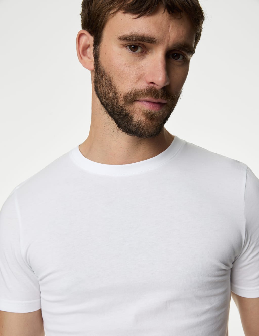 3pk Slim Fit Pure Cotton Crew Neck T-Shirts 2 of 5