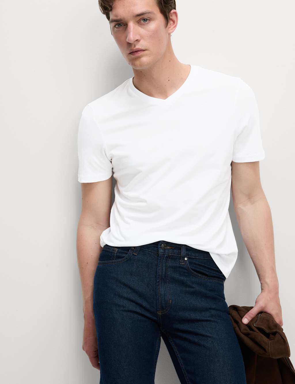 3pk Pure Cotton V Neck T Shirts M S Collection M S