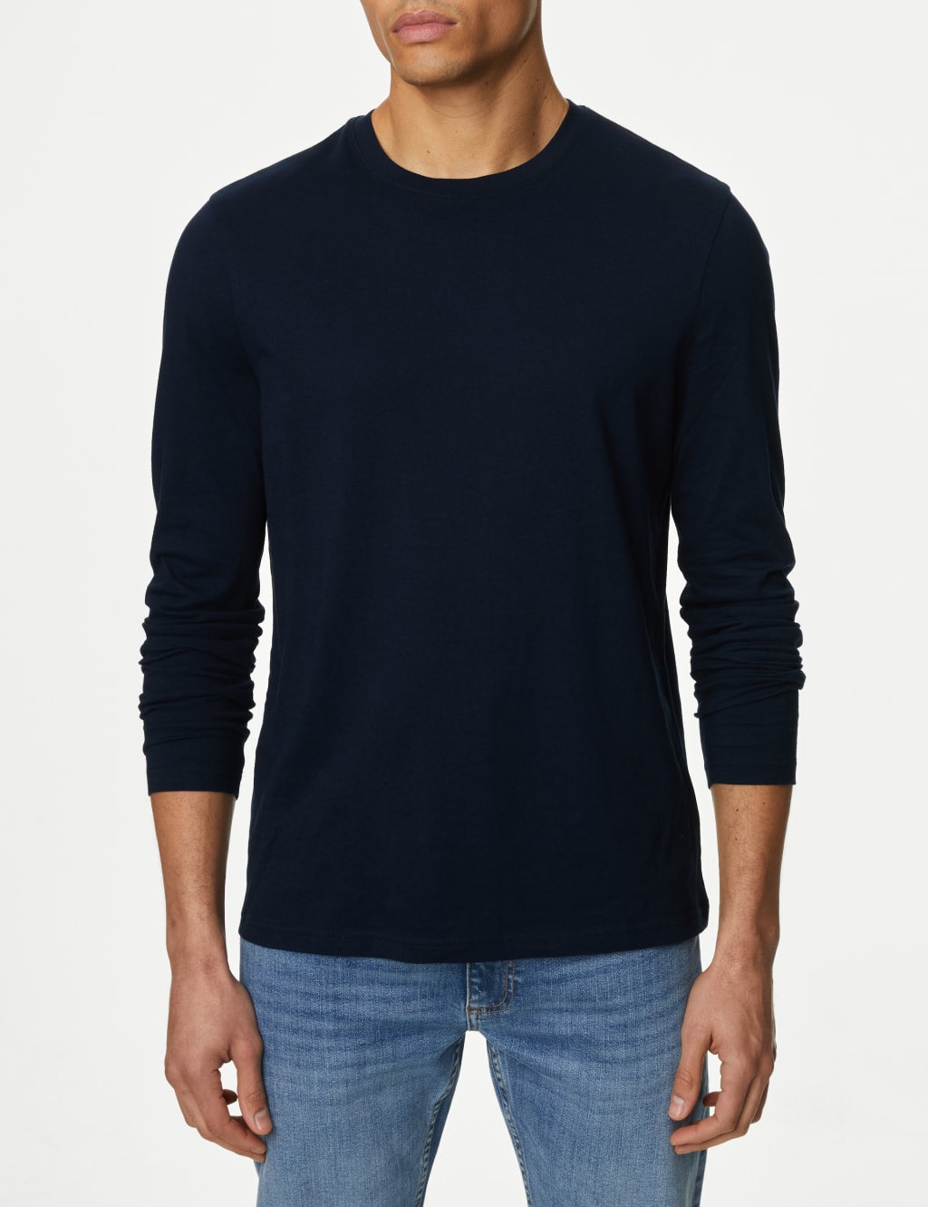 2pk Pure Cotton Long Sleeve T Shirts M S Collection M S