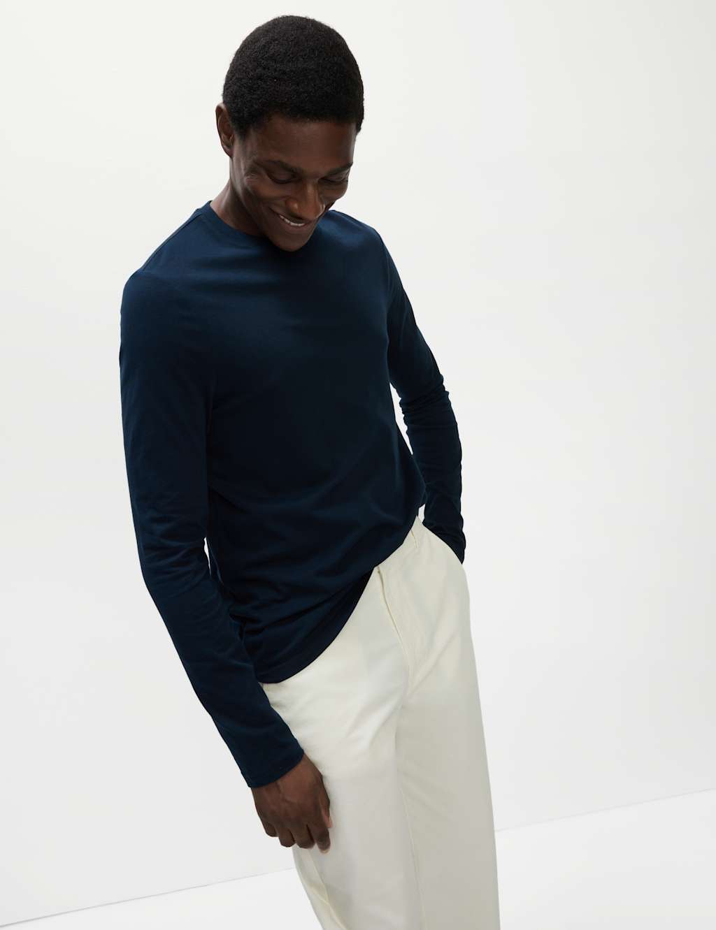 2pk Pure Cotton Long Sleeve T-Shirts 2 of 5