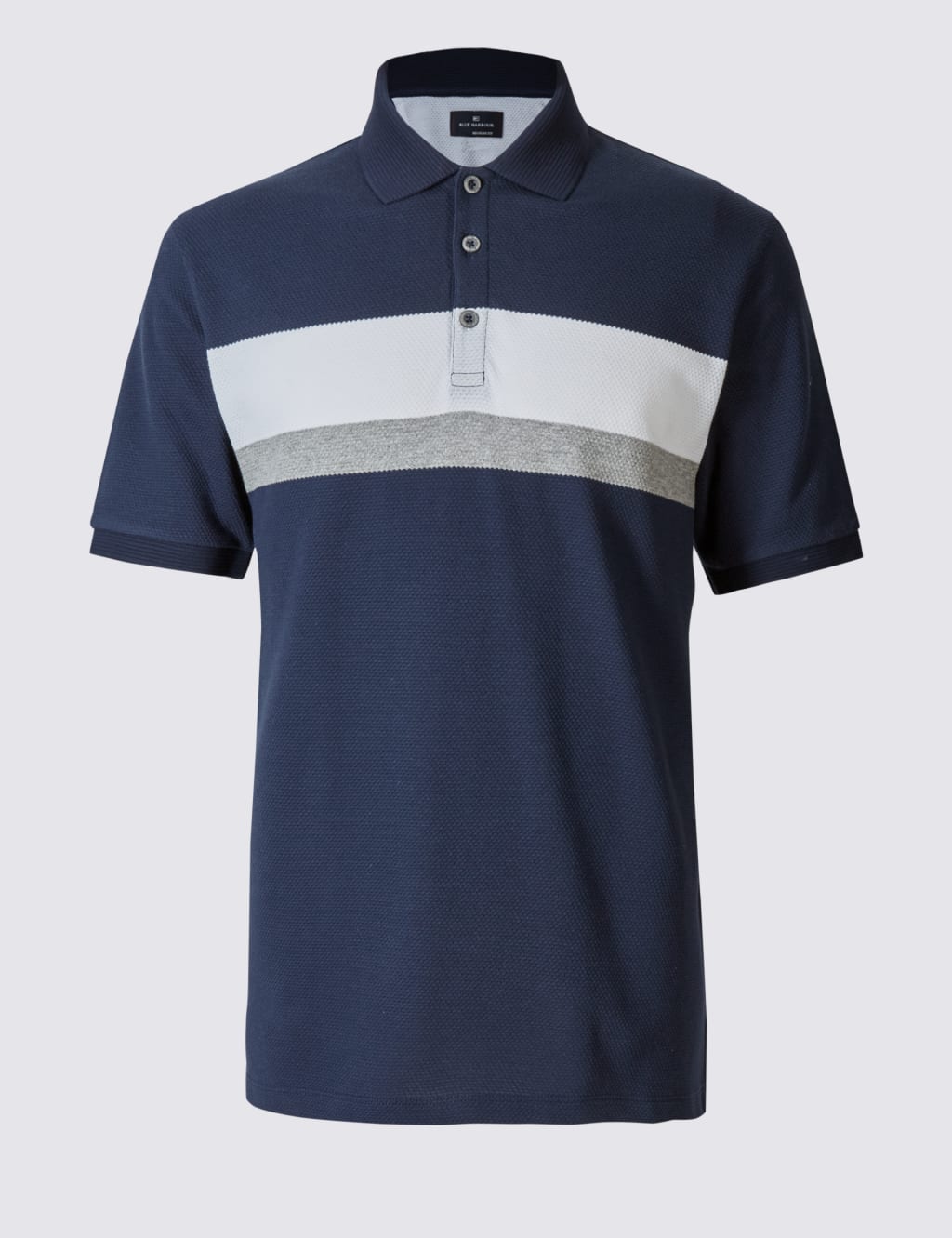 Pure Cotton Striped Polo Shirt 2 of 4