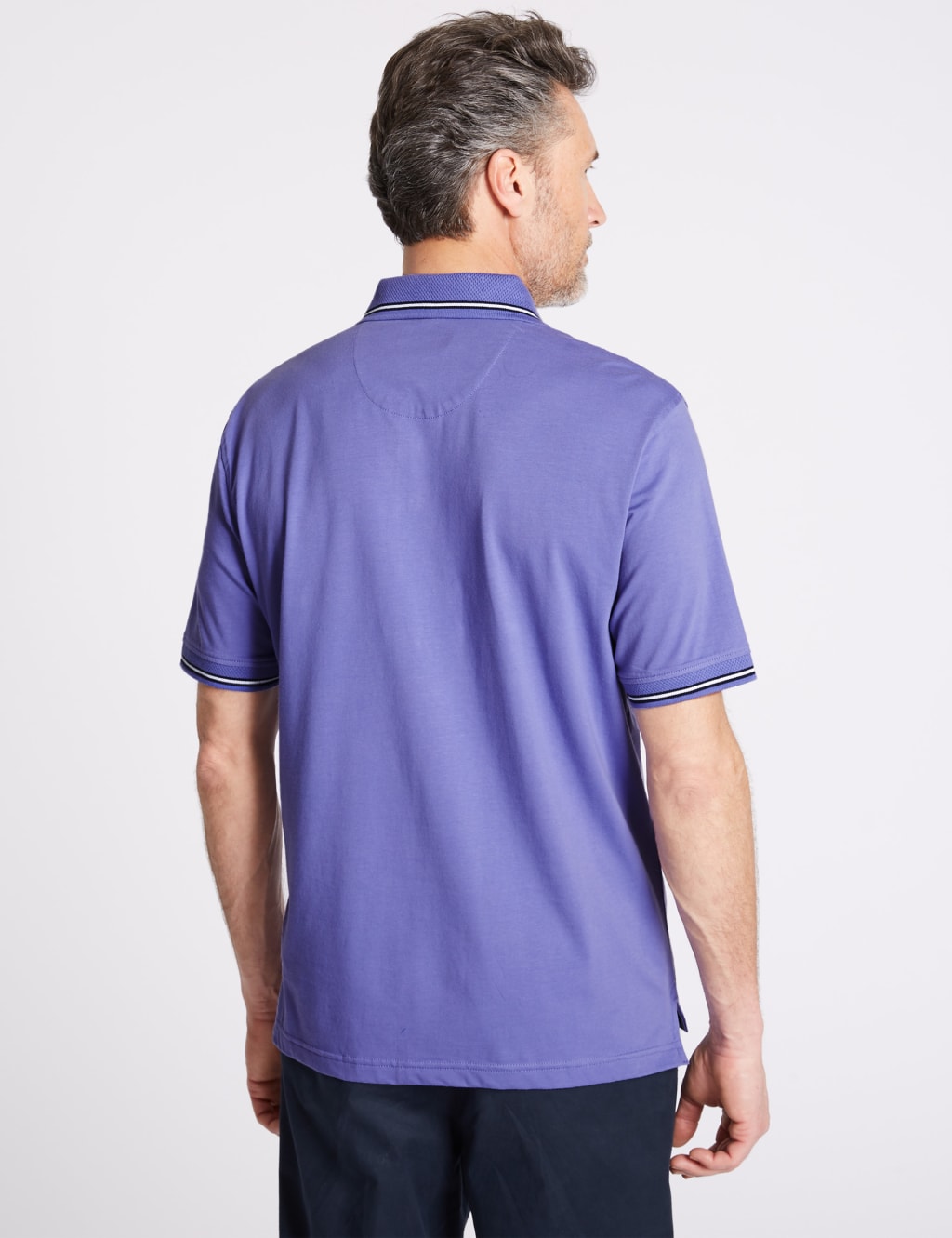 Cotton Rich Striped Polo Shirt 4 of 5