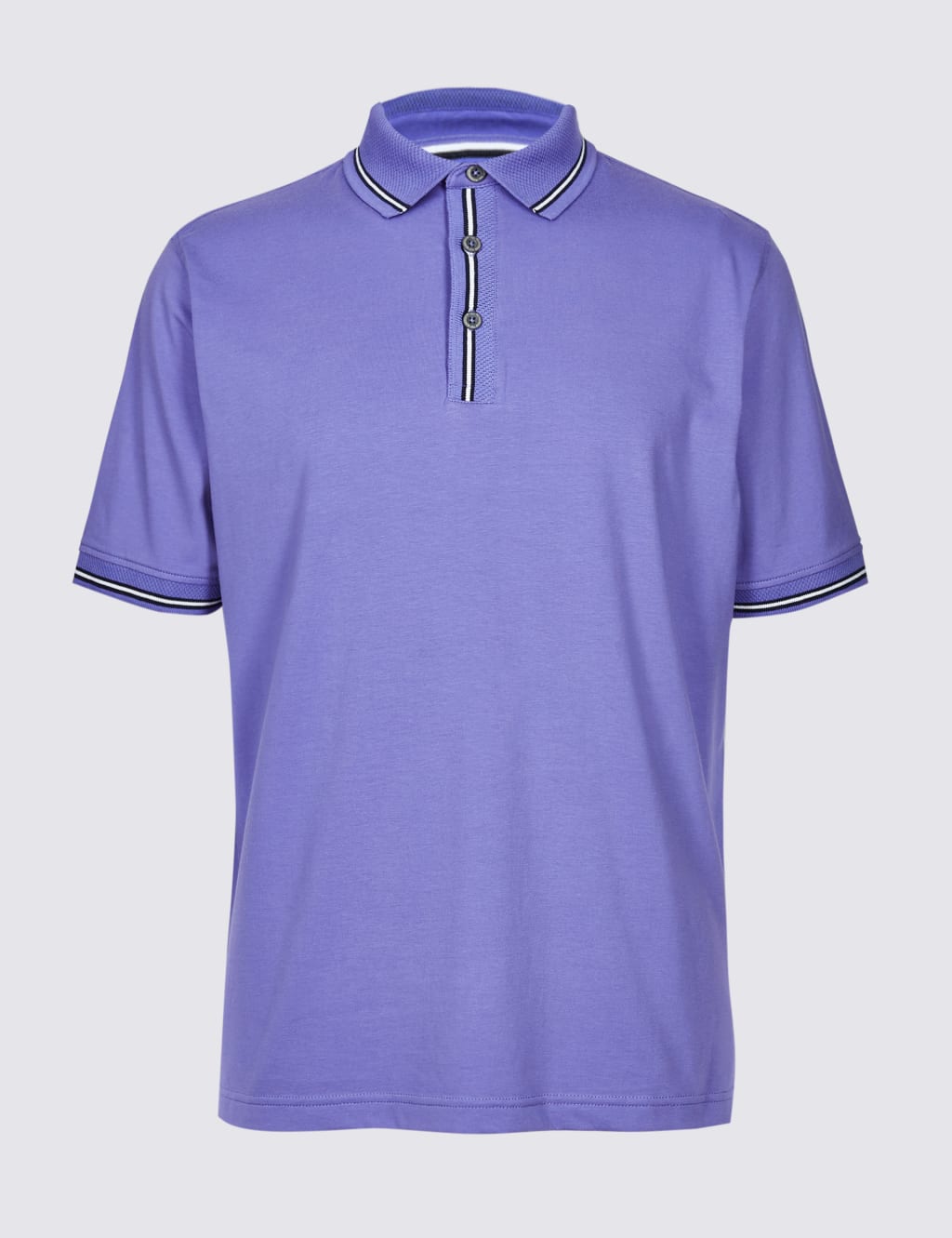 Cotton Rich Striped Polo Shirt 2 of 5