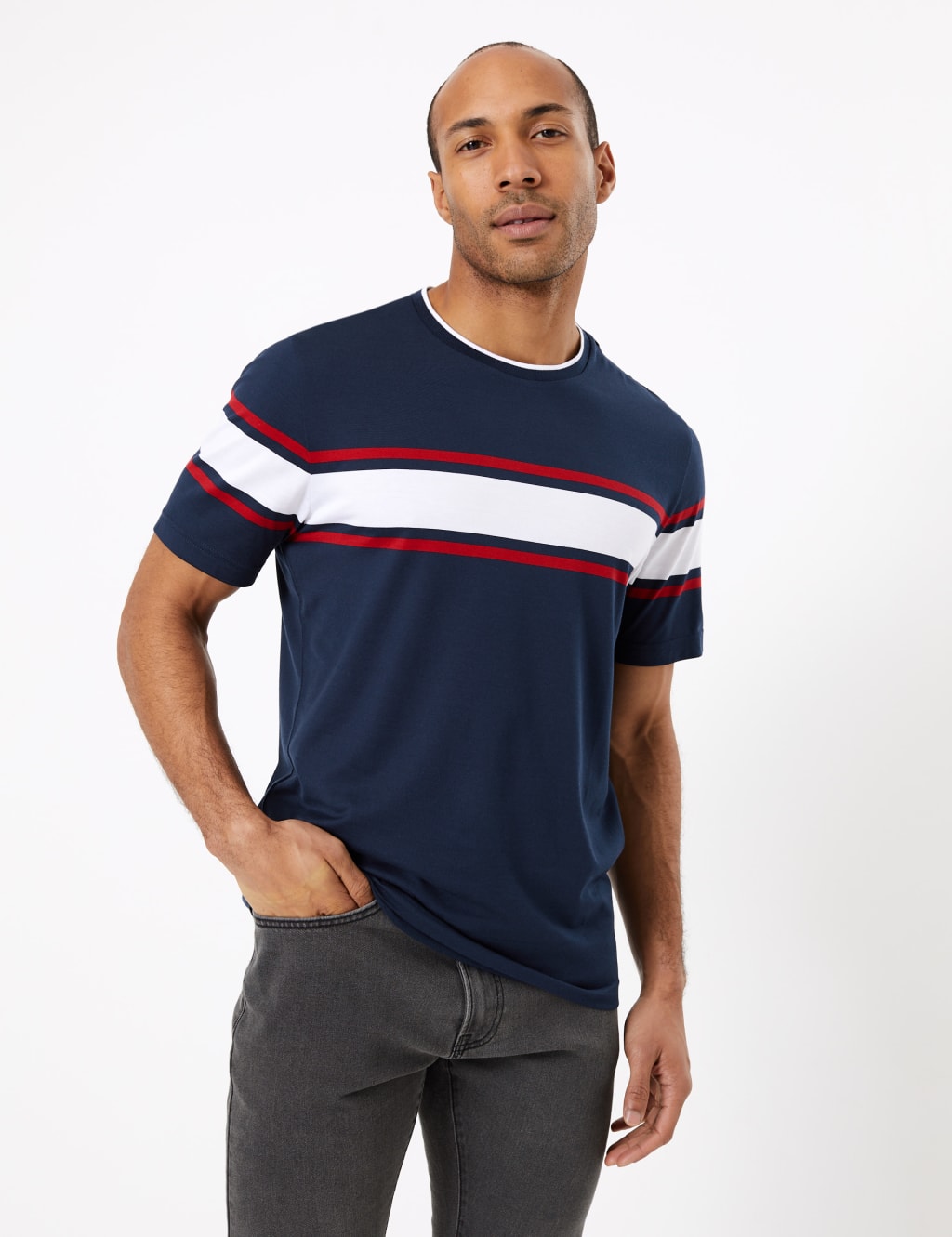 Regular Fit Striped T-Shirt 1 of 4