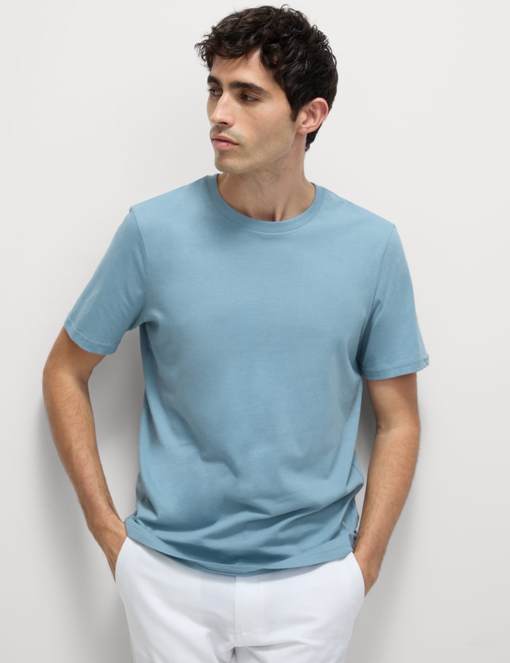 5pk Pure Cotton Crew Neck T-Shirts 2 of 5