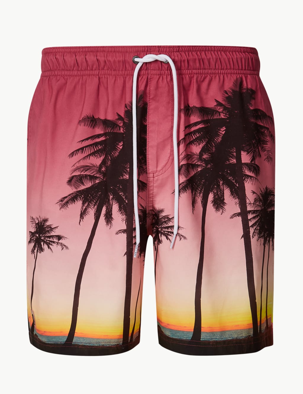Quick Dry Palm Tree Print Swim Shorts 2 of 3