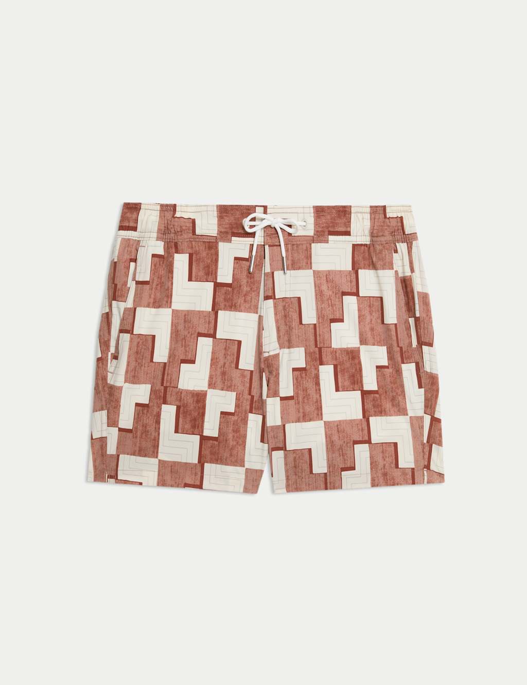 Quick Dry Stretch Geometric Print Swim Shorts 2 of 5