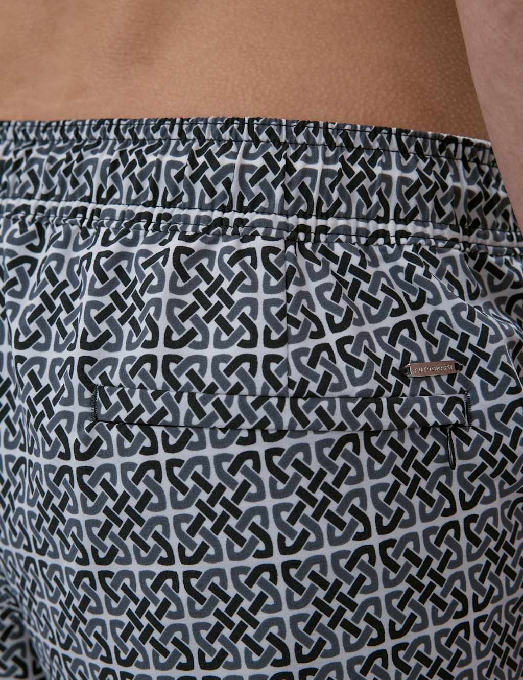 Quick Dry Stretch Geometric Print Swim Shorts 3 of 6