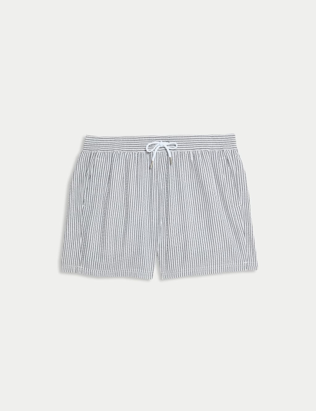 Cotton Rich Seersucker Striped Swim Shorts 2 of 7