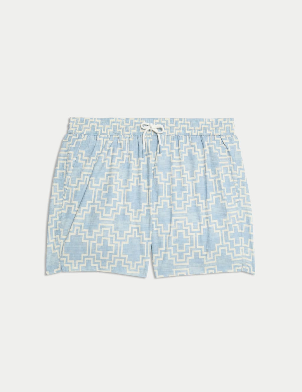 Quick Dry Geo Textured Swim Shorts 2 of 5