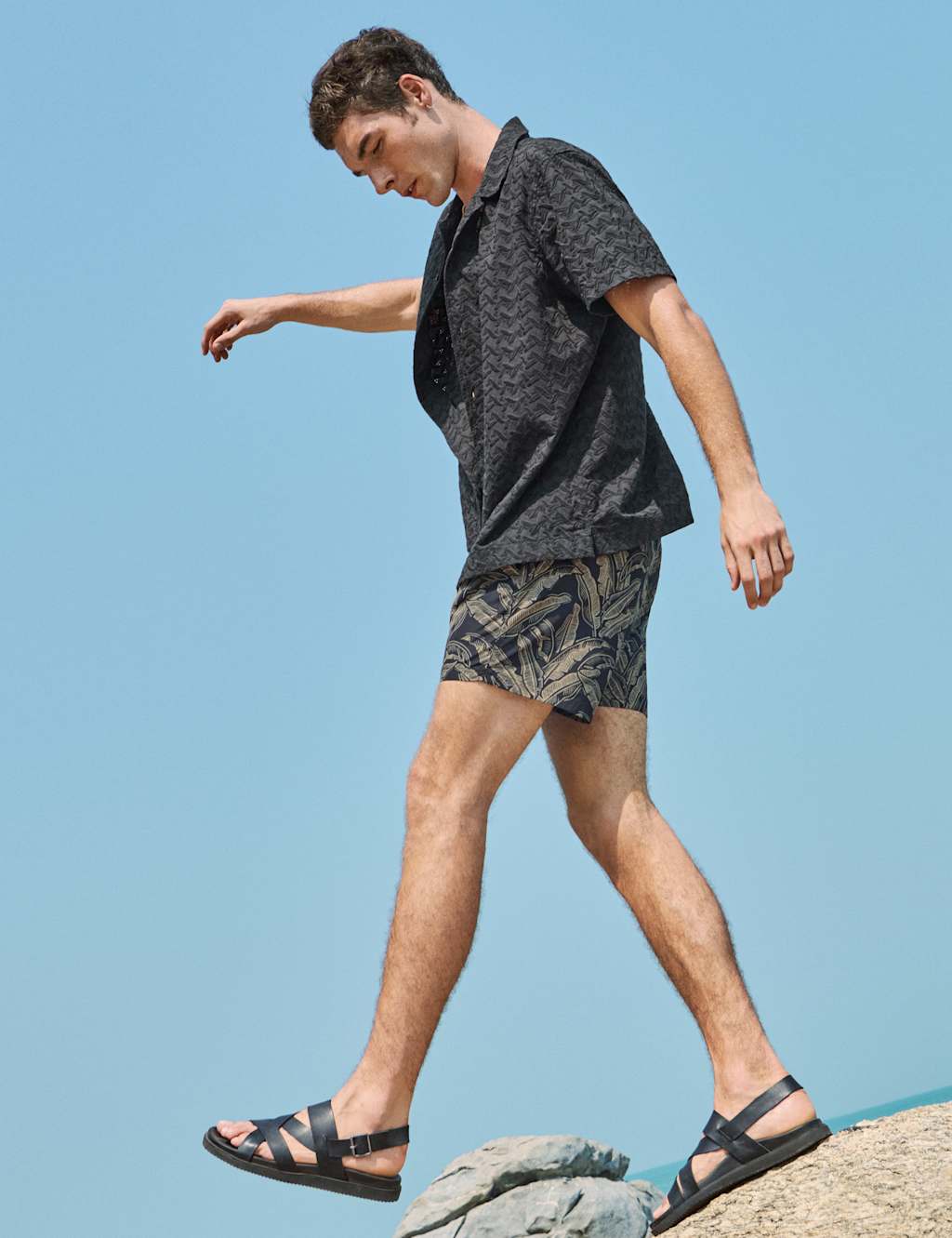 Banana Leaf Print Swim Shorts 1 of 6