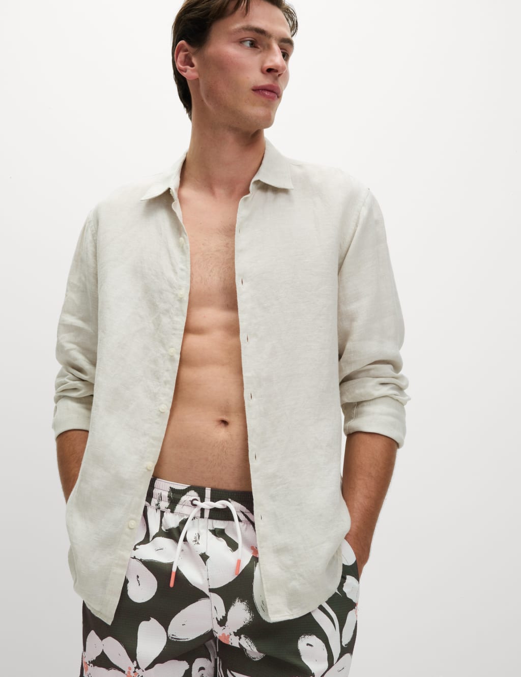 Quick Dry Floral Print Swim Shorts 3 of 6