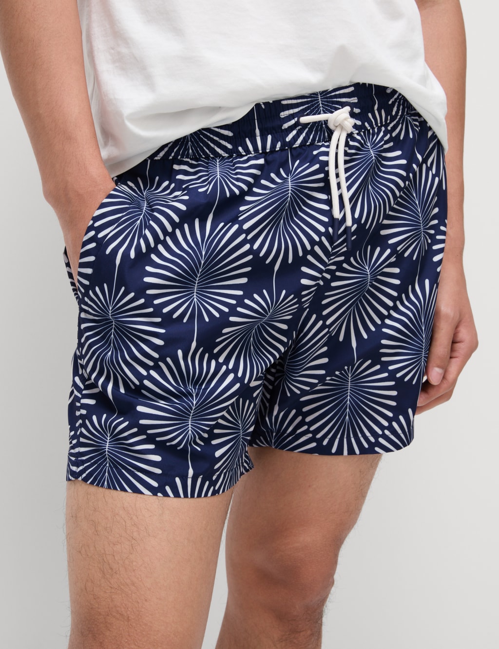 Quick Dry Woodblock Print Swim Shorts 4 of 5