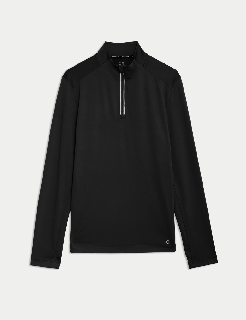 Mens long sleeve half zip on sale