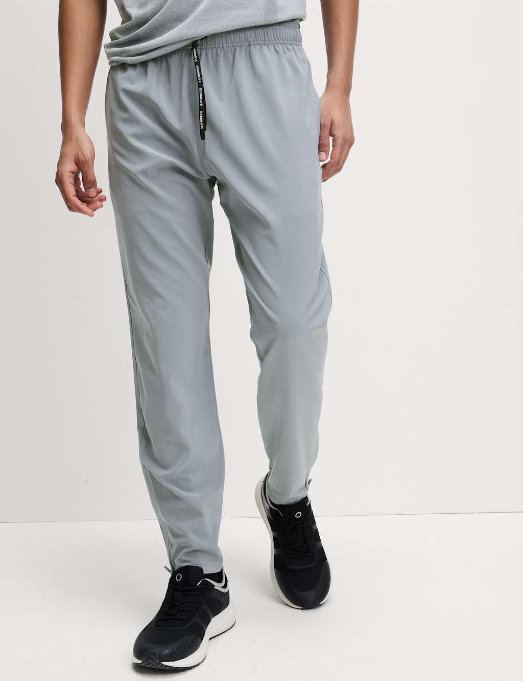 Stretch Drawstring Zip Pocket Joggers 1 of 7